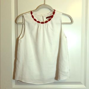 Double layered white polyester tunics